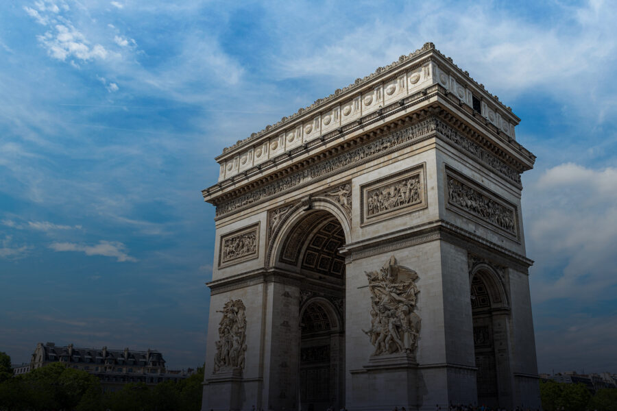 The Arc de Triomphe in Paris