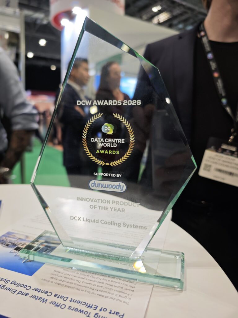 DCX Picking up a reward at Data Centre World London